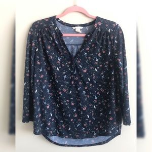 Flower patterned blouse